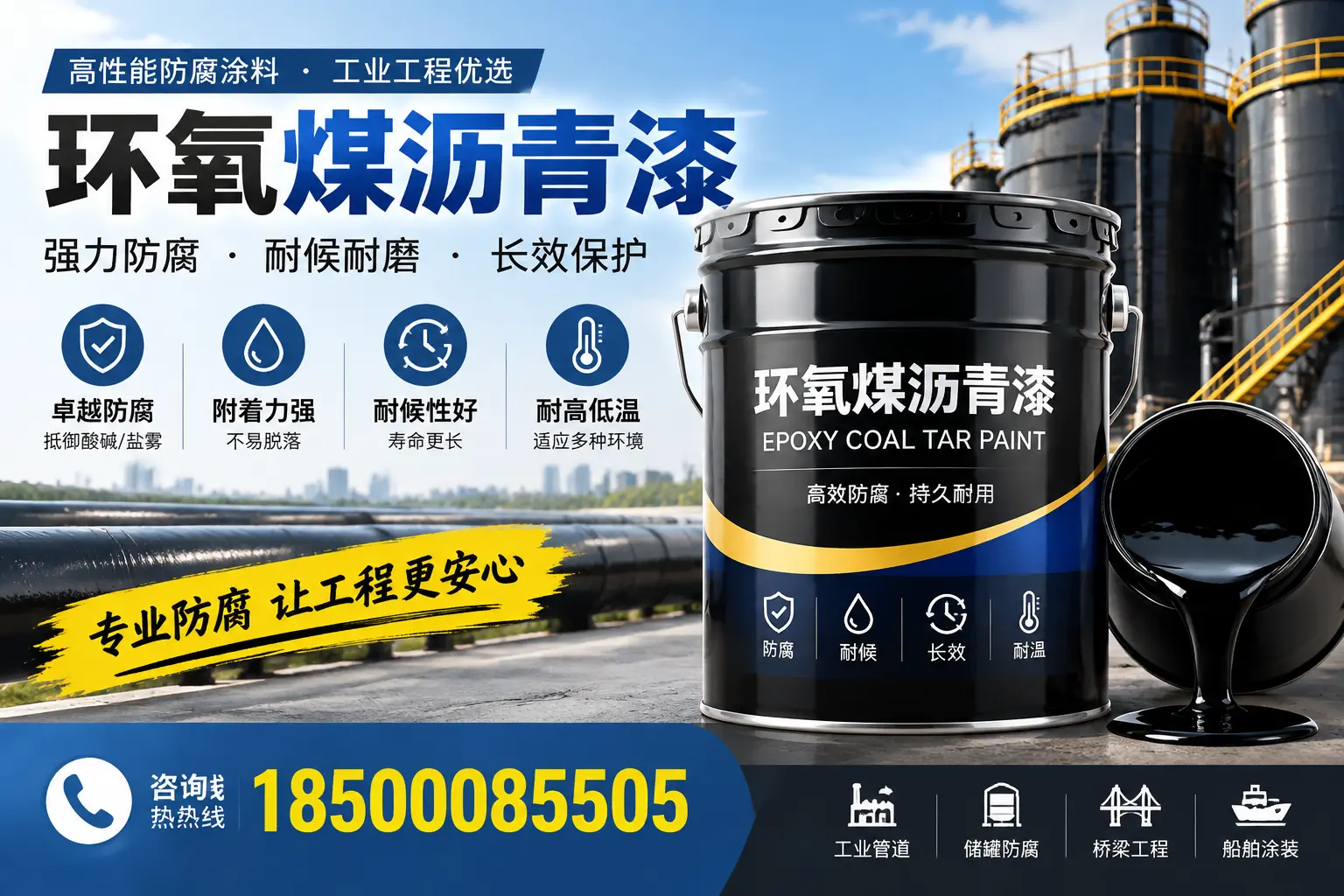 环氧煤沥青漆的施工方法与注意事项,确保在双阳顺利完成